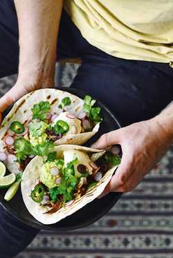 Louisa Lorangs tacos med kylling mole-style